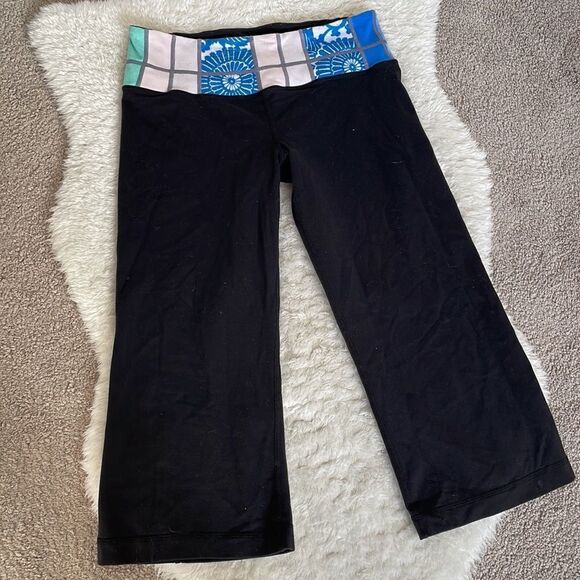 𝅺Lululemon Capris Wide Leg Size 6 - Picture 3 of 9